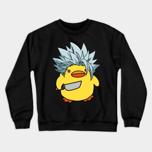 Ban, duck with knife! Crewneck Sweatshirt